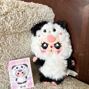 Baby three Adorable Black and White Panda Plush Toy